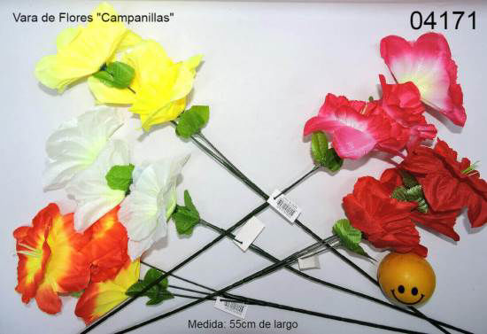 Imagen de FLOR VARA CAMPANILLAS" 55CM 4.25